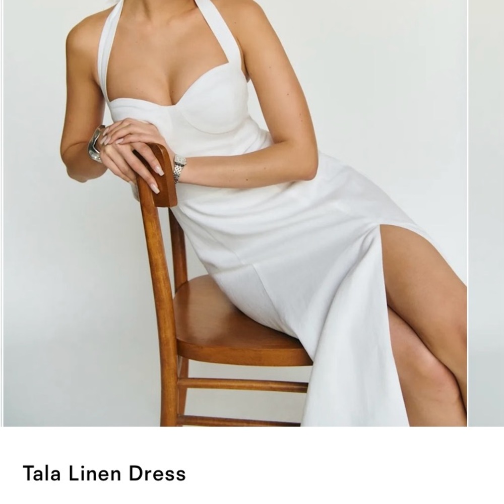 Reformation White Midi Dress